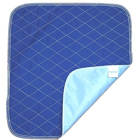 Navy Blue Waterproof Washable Seat Pad (20 x 22 Inch) for Incontinence - Seniors, Adult, Children, or Pet Underpad - Triple Layer Chair Cover Protector, 24 Ounce Absorbency