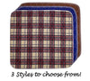 Plaid Waterproof Washable Seat Pad (20 x 22 Inch) for Incontinence - Seniors, Adult, Children, or Pet Underpad - Triple Layer Chair Cover Protector, 24 Ounce Absorbency